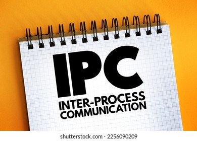 IPC Inter-Process Communication - refers specifically to the mechanisms an operating system provides to allow the processes to manage shared data, acronym text on notepad