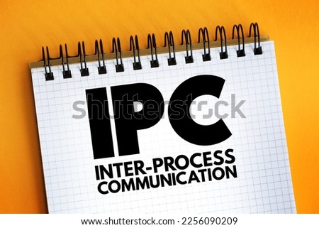IPC Inter-Process Communication - refers specifically to the mechanisms an operating system provides to allow the processes to manage shared data, acronym text on notepad