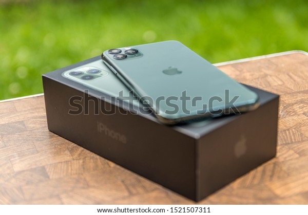 Iphone 11 Pro Max Midnight Green Stock Photo Edit Now