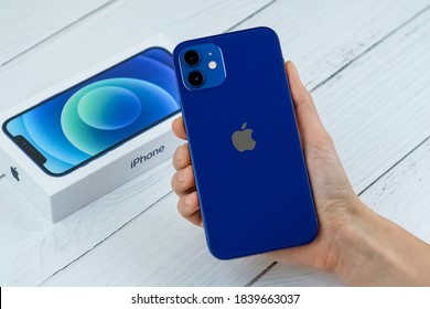 Iphone 12 Blue High Res Stock Images Shutterstock