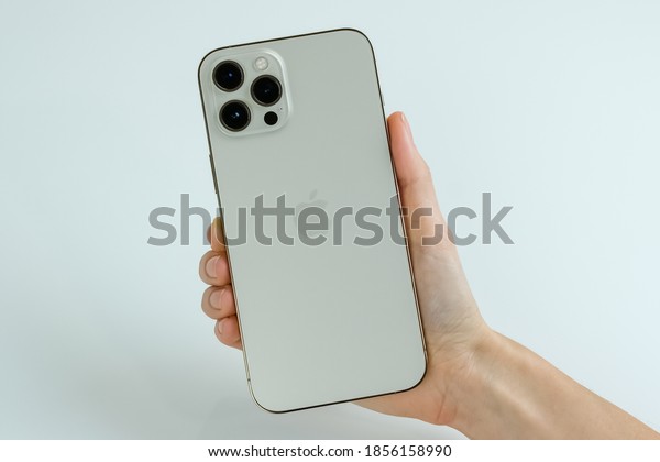 Iphone 12 Pro Max Gold Color Stock Photo Edit Now