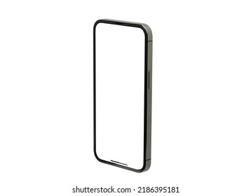 iPhone 13 Pro Max  isolated , Smartphone mockup frame less blank screen, phone 3d isolated cell phone Template for infographics or presentation UI illustration : Bangkok, Thailand - July 13, 2022 - Shutterstock ID 2186395181