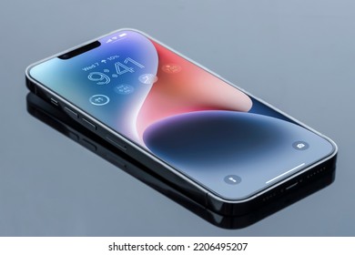 Iphone 14 Original Wallpaper 14 Models Stock Photo 2206495207 ...