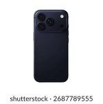 iPhone 17 Pro Max Deep Blue, back view.