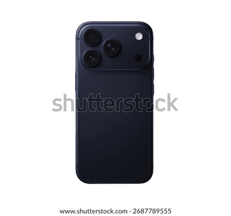 iPhone 17 Pro Max Deep Blue, back view.