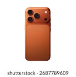 iPhone 17 Pro Max Orange, back view.