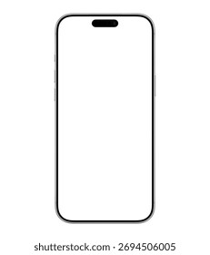 iPhone 17 Pro Max Silver, front view.