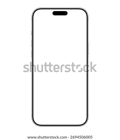 iPhone 17 Pro Max Silver, front view.