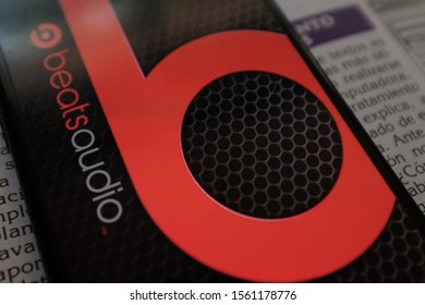Iphone with the Beats by Dre logo. Beats Electronics is a division of Apple, which produces audio products.
United States, New York Friday, November 15, 2019