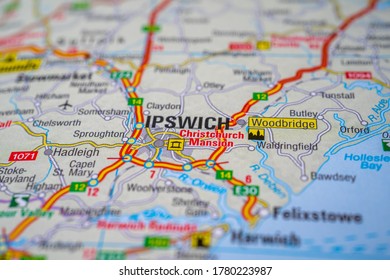 Ipswich On Map Europe Background Stock Photo 1780223987 | Shutterstock