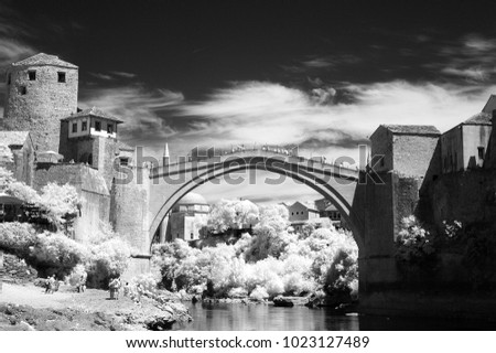 Similar – Image, Stock Photo Overflow Deserted Bridge