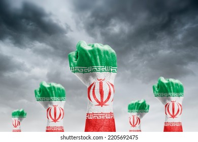 Iran Flag, Revolution, Rebellion And Fist Wallpaper