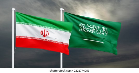 Iran And Saudi Arabia Flag