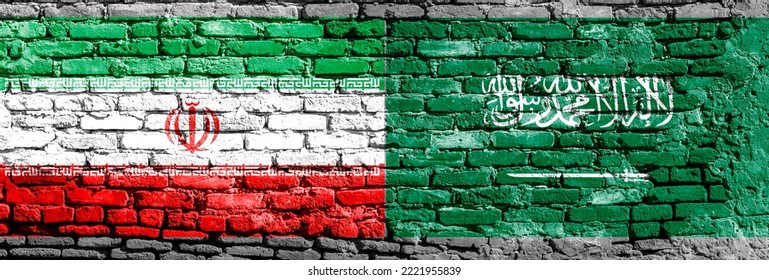 Iran And Saudi Arabia Flag