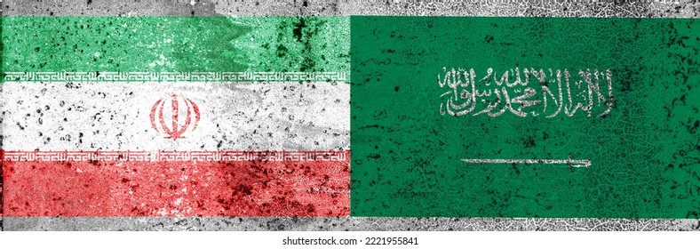 Iran And Saudi Arabia Flag