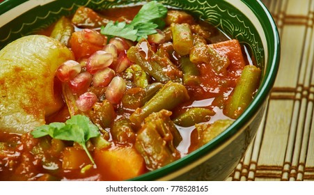 Iranian Cuisine - Khoresht Loobia Sabz, Persian Green Bean Stew