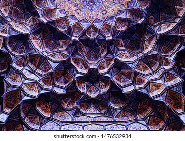 Iranian Tile And Art Tile Has Seven Colors, A Variety Of Designs And Beautiful Colors In Iranian Architecture Decorations