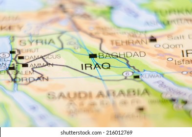 Iraq Country On Map