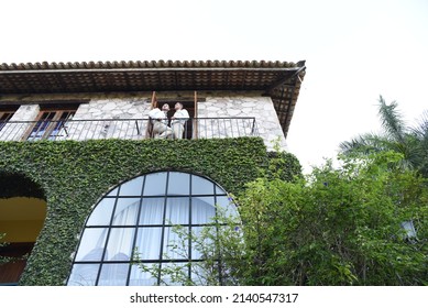 IRECE, BAHIA, BRAZIL - MAY 31, 2019: Gay Wedding, Gay Wedding Training Photography, Gay Wedding Party 