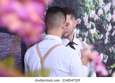 IRECE, BAHIA, BRAZIL - MAY 31, 2019: Gay Wedding, Gay Wedding Training Photography, Gay Wedding Party 