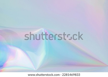 Iridescent background. Holographic abstract background in soft p