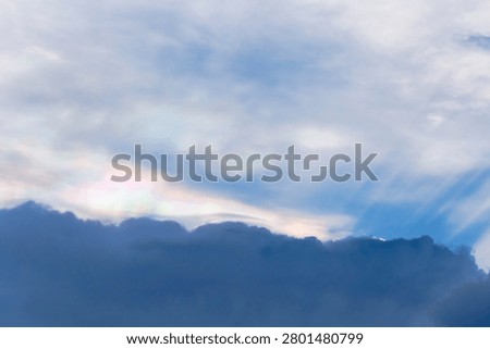 iridescent pileus cloud light reflecting from the sun
