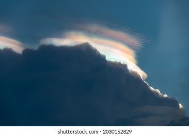 Iridescent Pileus Or Rainbow Clouds