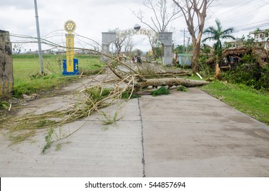 Iriga City, Camarines Sur, Philippines - December 2016: Typhoon Nina Aftermath 