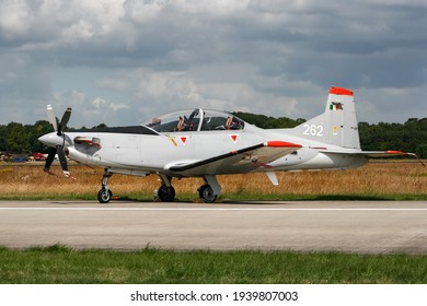 Irish Air Corps Pilatus PC-9 Trainer Aircraft  At Volkel Air Base. The Netherlands - June 20, 2009