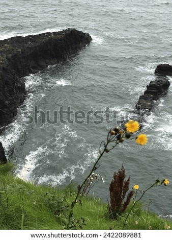 Irish coast line images with sea
