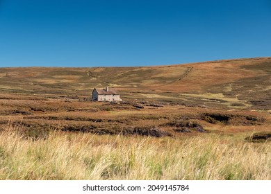 Irish cottage house built for movie set in Wicklow mountains. Ireland. September 22, 2021