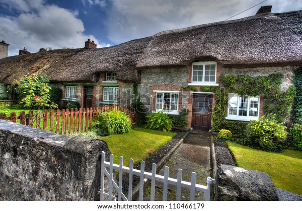 Irish Cottages Adare Ireland Stock Photo Edit Now 110466179