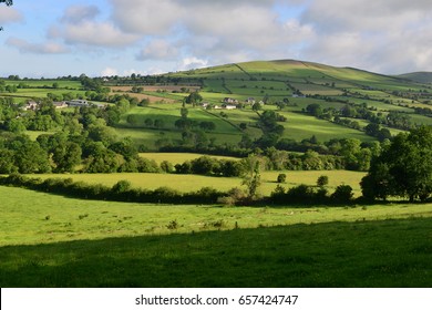 The Irish Countryside And Farmland In June.