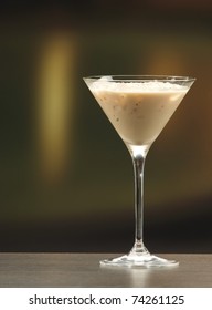 An Irish Cream Liquor In A Martini Glass