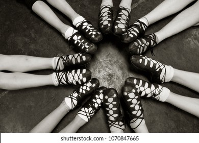 Irish Dance Ghillies In A Ring