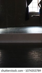 Irish Dance Girl Silhouette and Rehearsing in Studio with Window Background Image - Shutterstock ID 1074353789