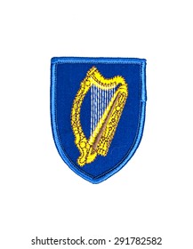 Irish Harp Embroidered Badge