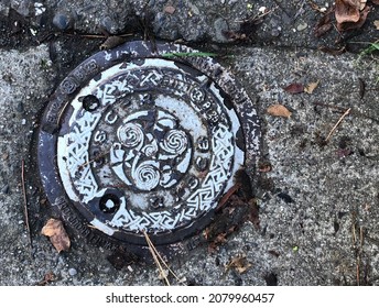 Irish Manhole Cover Wicklow Town Ireland