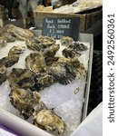 Irish oysters Burroughs market London