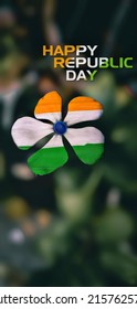 An Irish Republic Day Poster With A Clover