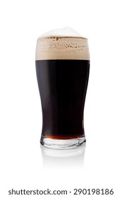 Irish Stout Beer Isolated On White Background