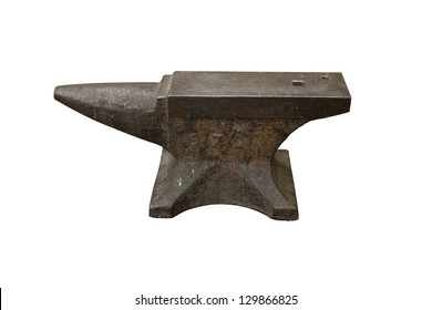 Iron Anvil Isolated On White