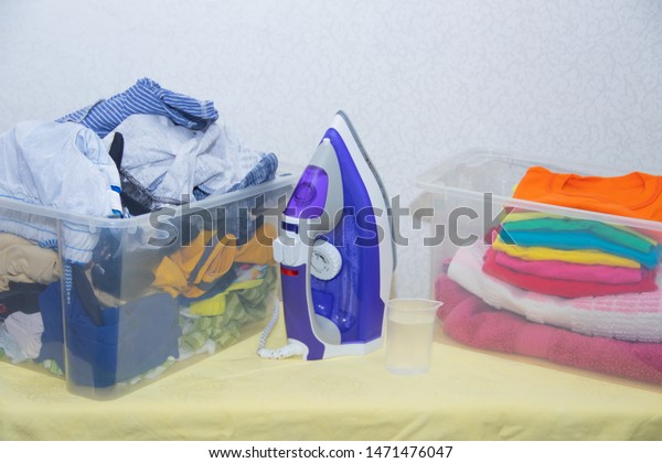 Iron Baby Clothes Colored Clothes On Stock Photo Edit Now 1471476047