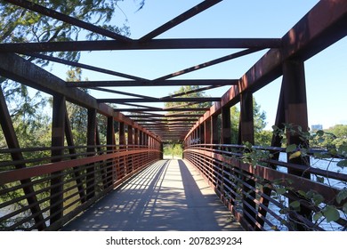 Iron Bridge On Lady Bird Lake Trail Austin TX