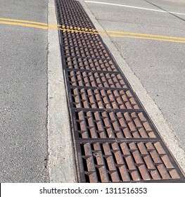 Iron Grate Road Drainage Stock Photo 1311516353 | Shutterstock