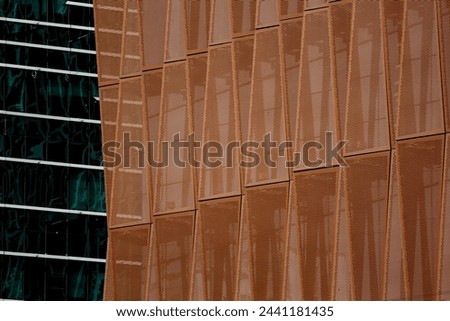 iron grill and glass wall background