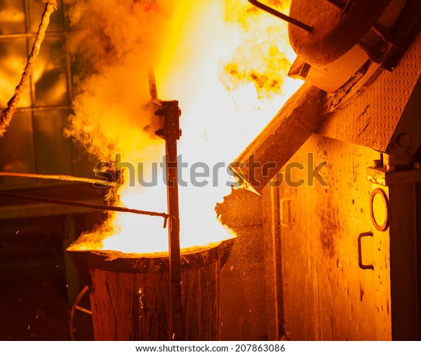 Iron Melting Furnace High Temperature Stock Photo 207863086 | Shutterstock