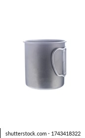 Iron Mug With Folding Handles. Titanium Mug For Drinks.