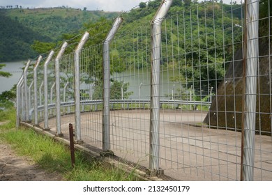 
Iron Netted Fence That Limits The Restricted Area That Is Not Allowed To Be Entered By Unauthorized Persons.