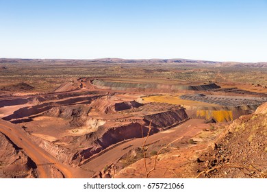 Iron Ore Mine At Newman In The Pilbara Region Of Outback Western Australia.